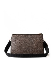 BORBONESE CROSSBODY ECO LINE S TESTA DI MORO/NERO