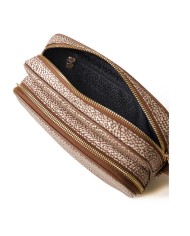 BORBONESE CAMERA CASE  SMALL BEIGE/MARRONE
