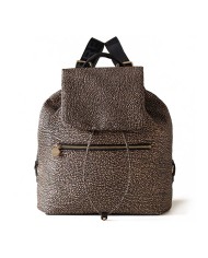 BORBONESE ZAINO MEDIUM  ECO LINE OP NATURALE/ NERO