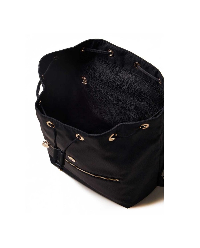 BORBONESE ZAINO MEDIUM  ECO LINE DARK BLACK