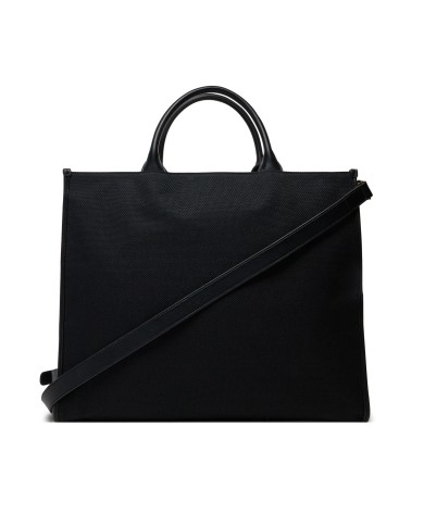 MOSCHINO BORSA DONNA TOTE BAG IN CANVAS CON TRACOLLA BLACK JC4239 125