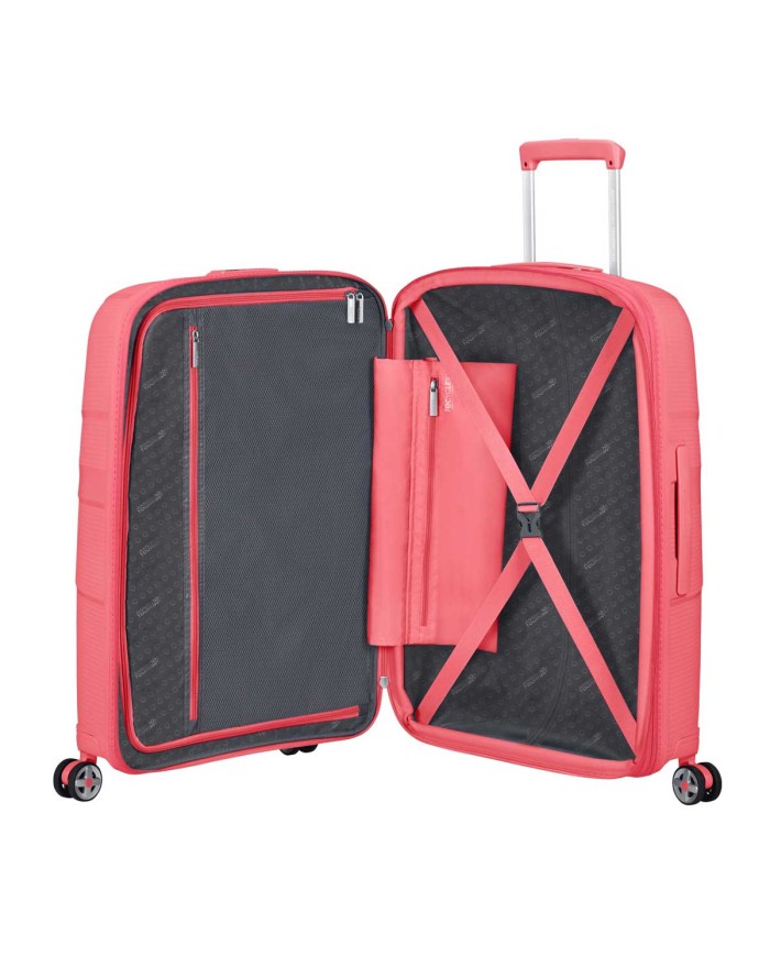 AMERICAN TOURISTER TROLLEY MEDIO STARVIBE 67-29 SUN KISSED CORAL