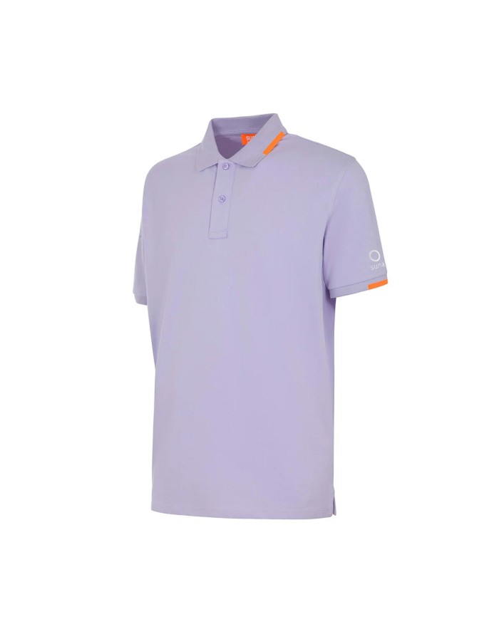 SUNS POLO UOMO FEDERICO TAG LILAC PLS51002U 125