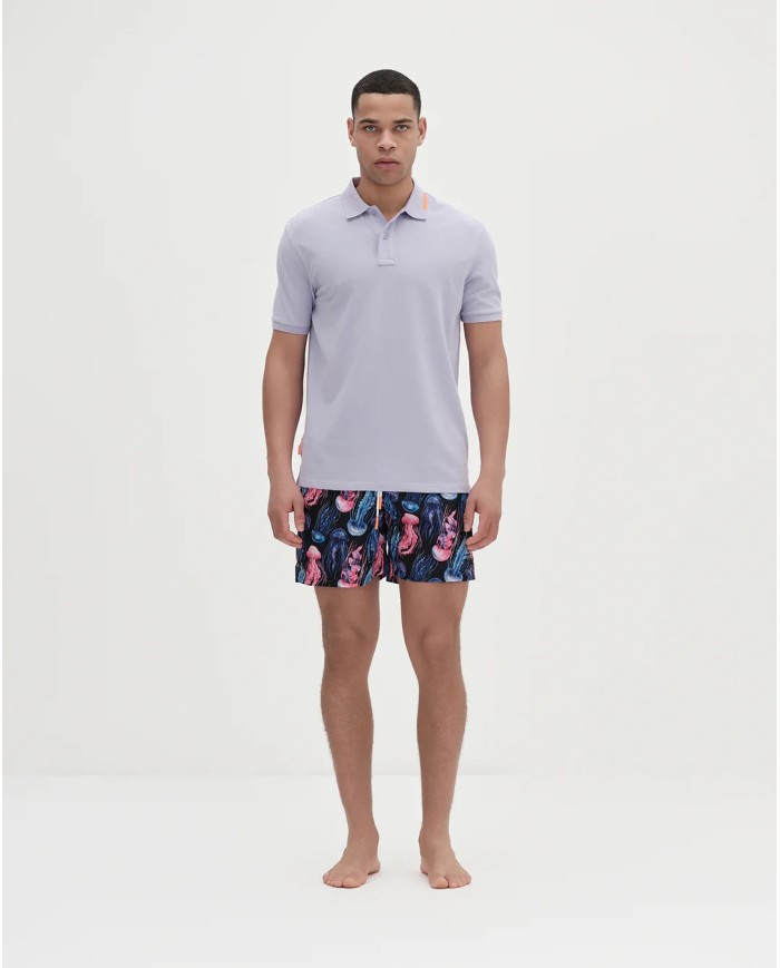 SUNS POLO UOMO FEDERICO TAG LILAC PLS51002U 125