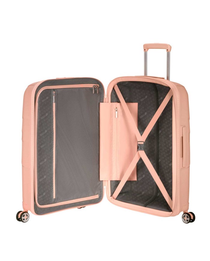 AMERICAN TOURISTER TROLLEY MEDIO STARVIBE 67-29 METALLIC PEACH