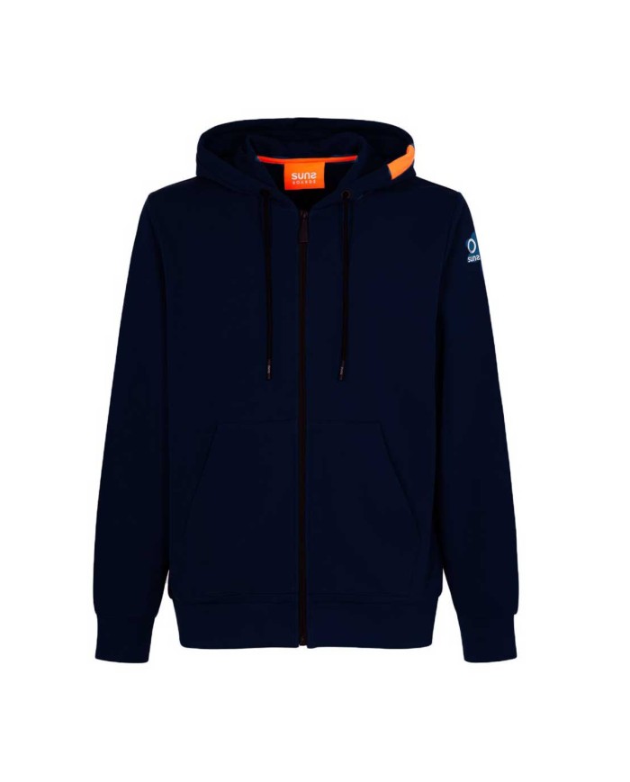 SUNS FELPA UOMO FLEECE MARZIO TAG DARK BLUE MFS51002 125