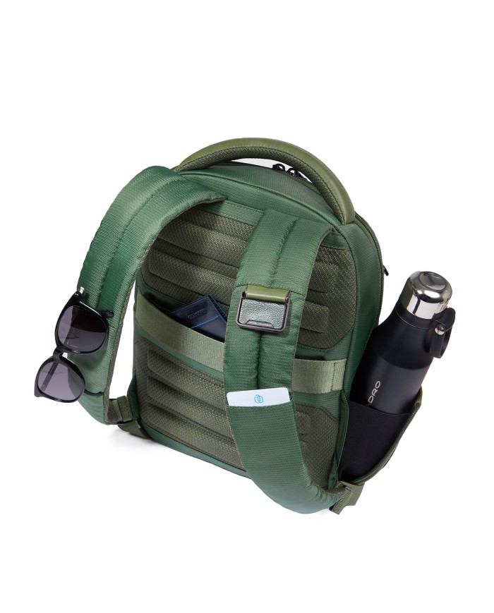 PIQUADRO ZAINO UOMO BACKPACK ORION IN TESSUTO RICICLATO PORTA PC 13,3" VERDE CA6619S136 125