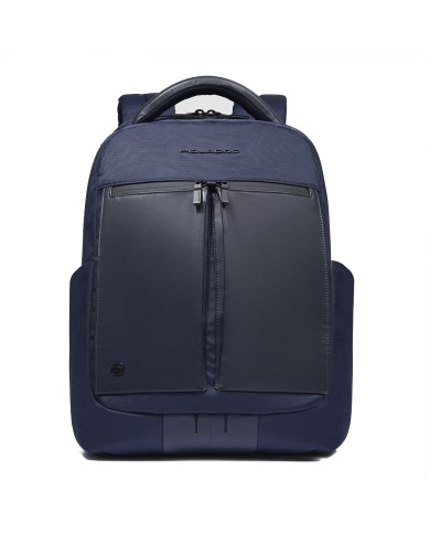 PIQUADRO ZAINO UOMO BACKPACK ORION IN TESSUTO RICICLATO PORTA PC 14" BLU CA6621S136 125