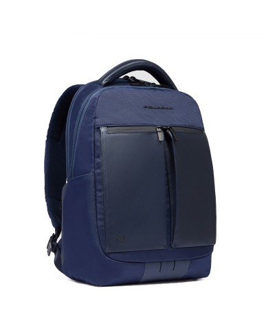PIQUADRO ZAINO UOMO BACKPACK ORION IN TESSUTO RICICLATO PORTA PC 14" BLU CA6621S136 125