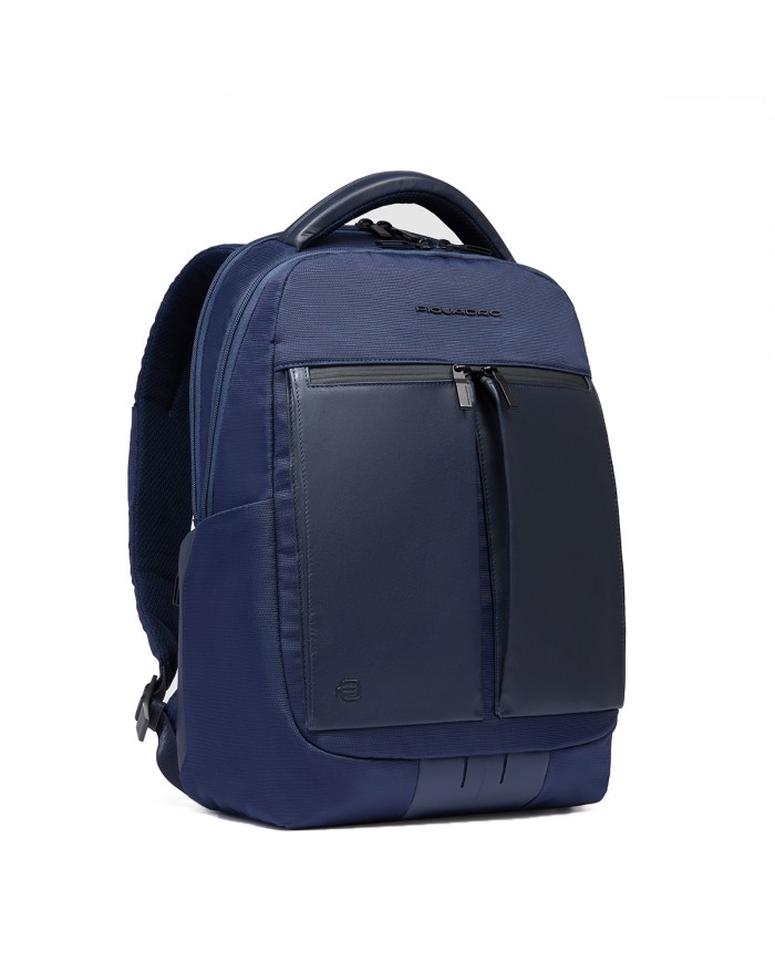 PIQUADRO ZAINO UOMO BACKPACK ORION IN TESSUTO RICICLATO PORTA PC 14" BLU CA6621S136 125