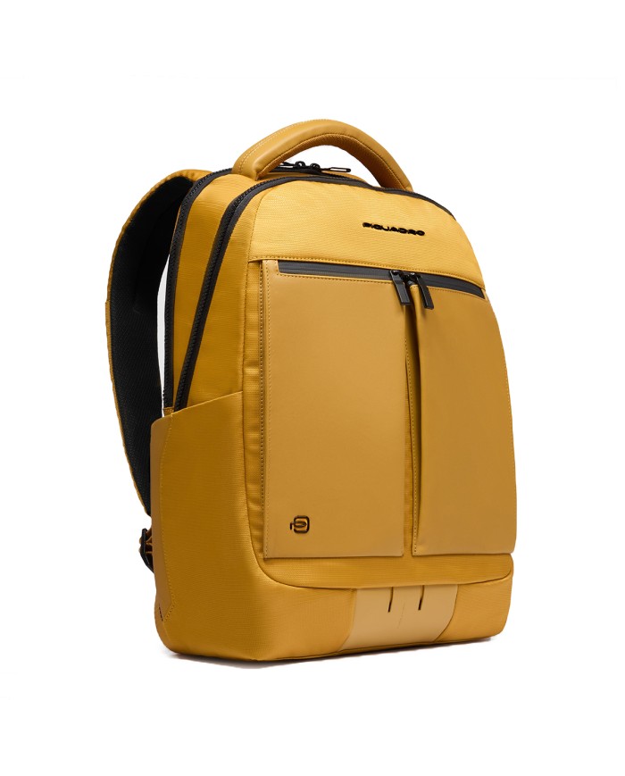 PIQUADRO ZAINO UOMO BACKPACK ORION IN TESSUTO RICICLATO PORTA PC 14" GIALLO CA6621S136 125
