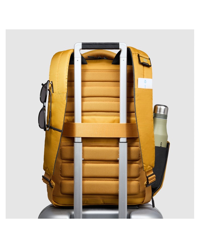 PIQUADRO ZAINO UOMO BACKPACK ORION IN TESSUTO RICICLATO PORTA PC 14" GIALLO CA6621S136 125