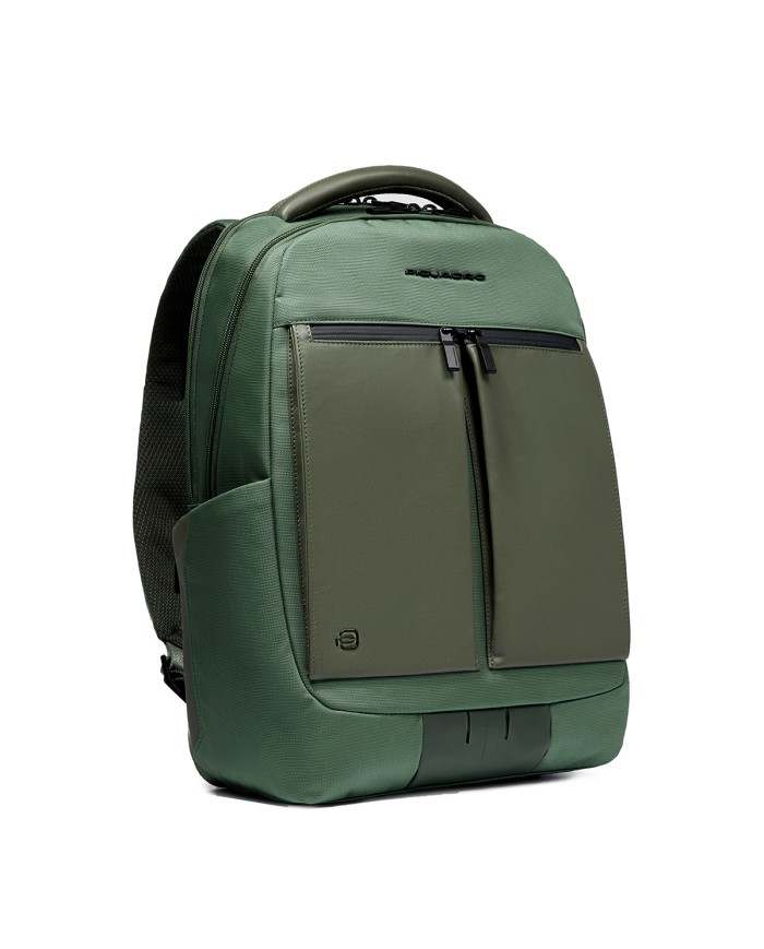 PIQUADRO ZAINO UOMO BACKPACK ORION IN TESSUTO RICICLATO PORTA PC 14" VERDE CA6621S136 125
