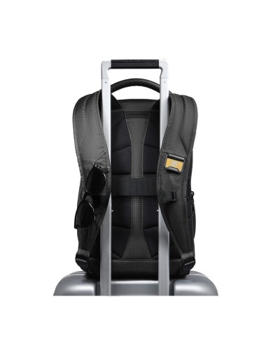 PIQUADRO ZAINO UOMO BACKPACK DA VIAGGIO PQ-EARTH PORTA PC 14" TESSUTO E PELLE VEGANA NERO CA6629S137 125