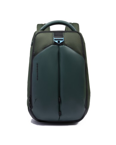 PIQUADRO ZAINO UOMO BACKPACK DA VIAGGIO PQ-EARTH PORTA PC 14" TESSUTO E PELLE VEGANA VERDE CA6629S137 125