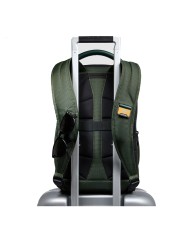 PIQUADRO ZAINO UOMO BACKPACK DA VIAGGIO PQ-EARTH PORTA PC 14" TESSUTO E PELLE VEGANA VERDE CA6629S137 125