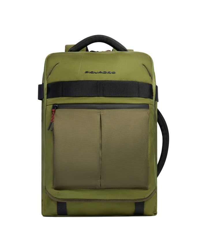 PIQUADRO ZAINO UOMO BACKPACK DA VIAGGIO ARNE PORTA PC 17,3" TESSUTO RICICLATO VERDE CA6691S125 125