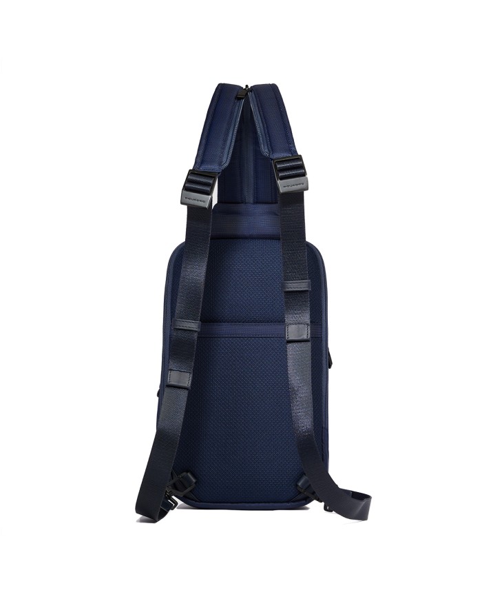 PIQUADRO MONOSPALLA UOMO ORION IN TESSUTO RICICLATO PORTA IPAD MINI BLU CA6625S136 125