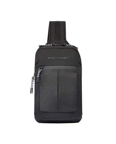 PIQUADRO MONOSPALLA UOMO ARNE IN TESSUTO RICICLATO PORTA IPAD MINI NERO CA6694S125 125