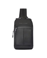 PIQUADRO MONOSPALLA UOMO ARNE IN TESSUTO RICICLATO PORTA IPAD MINI NERO CA6694S125 125