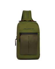 PIQUADRO MONOSPALLA UOMO ARNE IN TESSUTO RICICLATO PORTA IPAD MINI VERDE CA6694S125 125