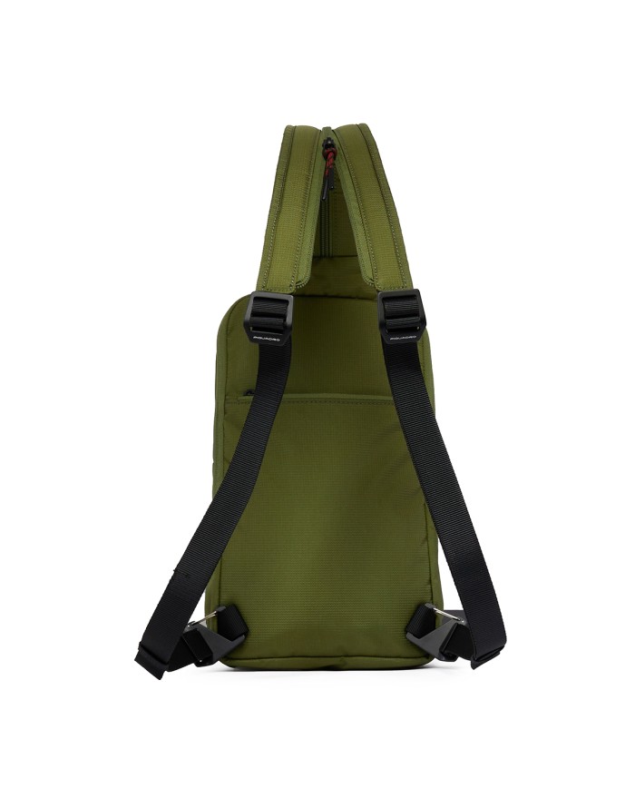 PIQUADRO MONOSPALLA UOMO ARNE IN TESSUTO RICICLATO PORTA IPAD MINI VERDE CA6694S125 125