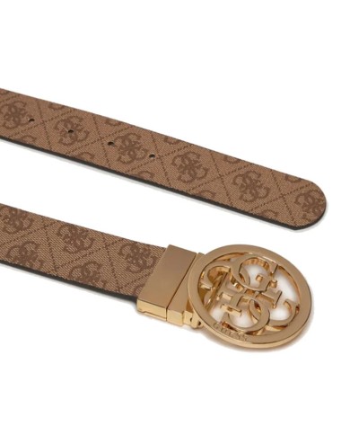 GUESS CINTURA DONNA BELT NOLANA 4G ADJREV LATTE LOGO BW9166 125