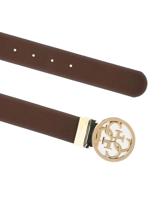 GUESS CINTURA DONNA BELT NOLANA 4G ADJREV LATTE LOGO BW9166 125
