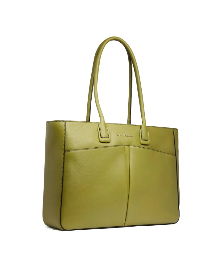 PIQUADRO BORSA DONNA PORTA IN PELLE PORTA PC VERDE BD6538W134 125