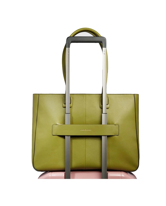 PIQUADRO BORSA DONNA PORTA IN PELLE PORTA PC VERDE BD6538W134 125