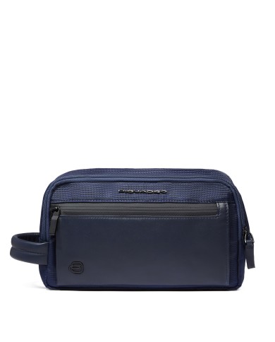 PIQUADRO BAUTY CASE UOMO IN TESSUTO RICICLATO BLU BY6021S136 125