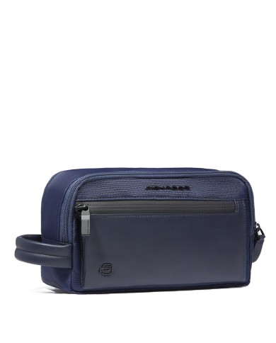 PIQUADRO BAUTY CASE UOMO IN TESSUTO RICICLATO BLU BY6021S136 125