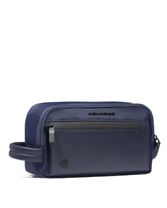 PIQUADRO BAUTY CASE UOMO IN TESSUTO RICICLATO BLU BY6021S136 125