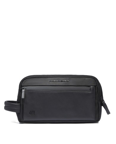 PIQUADRO BAUTY CASE UOMO IN TESSUTO RICICLATO NERO BY6021S136 125