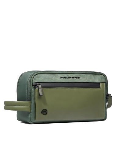PIQUADRO BAUTY CASE UOMO IN TESSUTO RICICLATO VERDE BY6021S136 125
