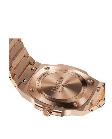 NUNCIER OFFICIAL OROLOGIO MONTRE SLIM 38MM ROSEGOLD IN GREEN