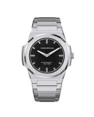NUNCIER OFFICIAL OROLOGIO MONTRE SLIM 38MM SILVER IN BLACK