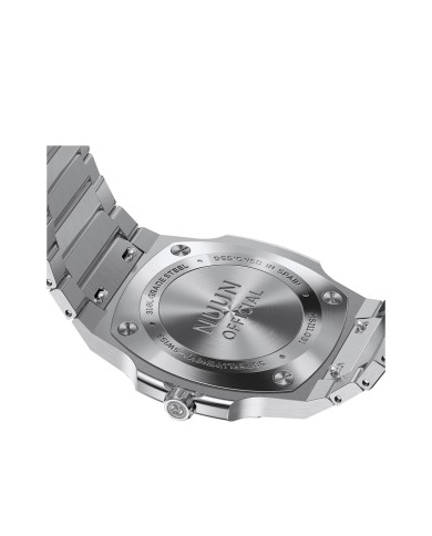 NUNCIER OFFICIAL OROLOGIO MONTRE SLIM 38MM SILVER IN BLACK
