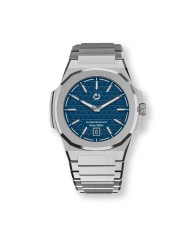 NUNCIER OFFICIAL OROLOGIO MONTRE MT 40,5MM SILVER IN BLUE