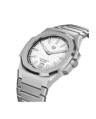 NUNCIER OFFICIAL OROLOGIO MONTRE MT 40,5MM SILVER IN WHITE