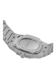 NUNCIER OFFICIAL OROLOGIO MONTRE MT 40,5MM SILVER IN WHITE