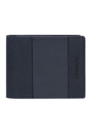 PIQUADRO PORTAFOGLIO UOMO WALLET PQ-EARTH IN TESSUTO E PELLE VEGANA CON PORTAMONETE NERO PU4188S137R 125