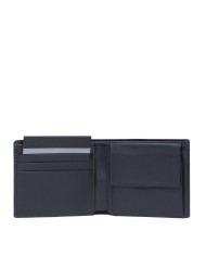PIQUADRO PORTAFOGLIO UOMO WALLET PQ-EARTH IN TESSUTO E PELLE VEGANA CON PORTAMONETE NERO PU4188S137R 125