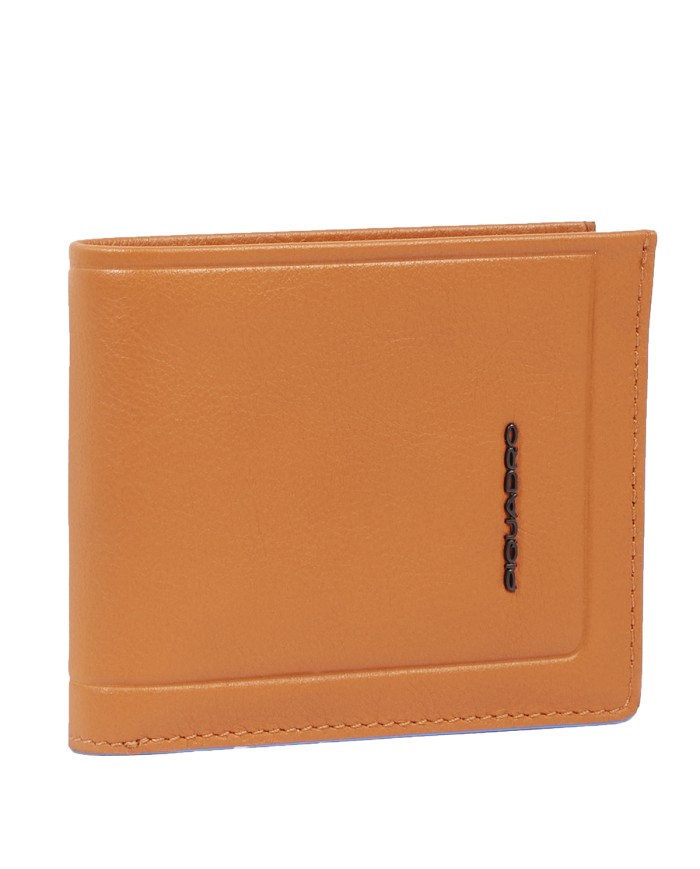 PIQUADRO PORTAFOGLIO UOMO WALLET ATLAS IN PELLE CON PORTAMONETE ARANCIO PU4188S138R 125