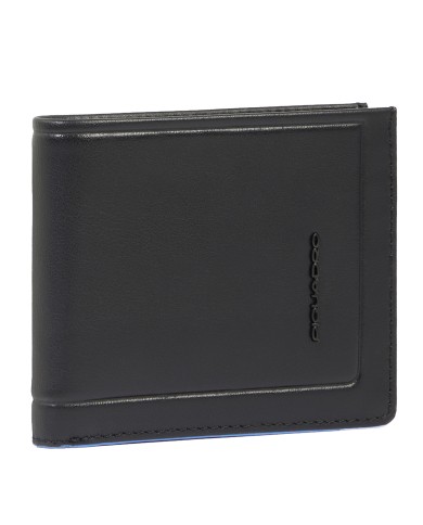 PIQUADRO PORTAFOGLIO UOMO WALLET ATLAS IN PELLE CON PORTAMONETE NERO PU4188S138R 125