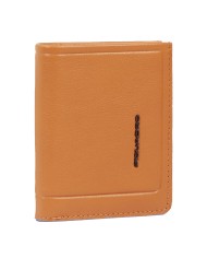 PIQUADRO PORTAFOGLIO UOMO WALLET VERTICALE ATLAS IN PELLE CON PORTAMONETE ARANCIO PU5964S138R 125
