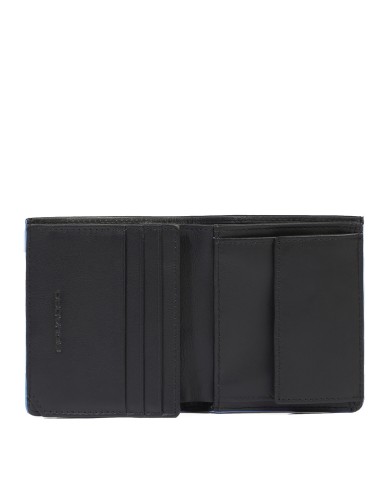 PIQUADRO PORTAFOGLIO UOMO WALLET VERTICALE ATLAS IN PELLE CON PORTAMONETE NERO PU5964S138R 125
