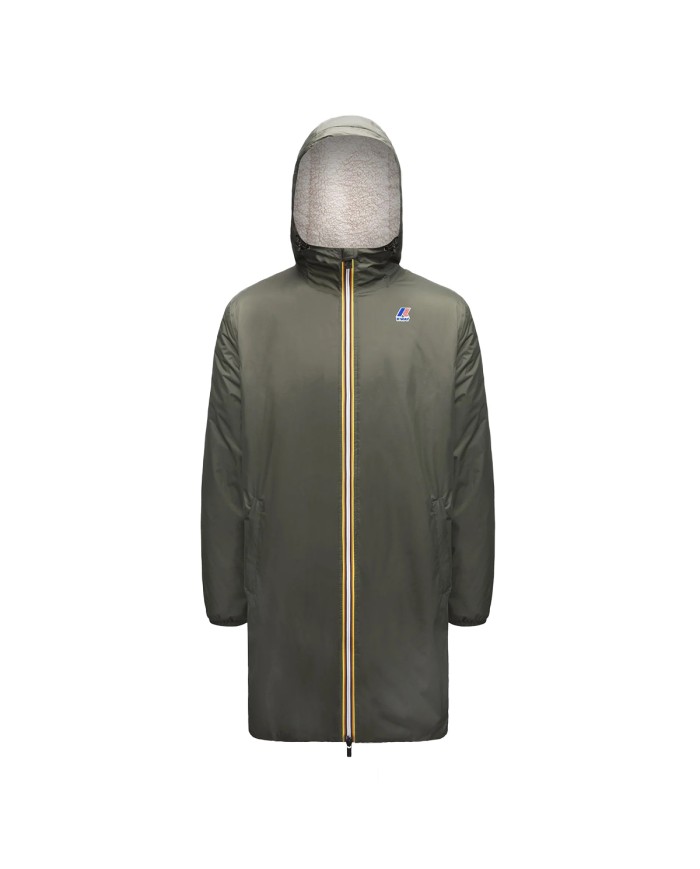K-WAY GIACCA UOMO LE VRAI 3.0 EIFFEL ORSETTO GREEN BLACKISH K3114KW CO