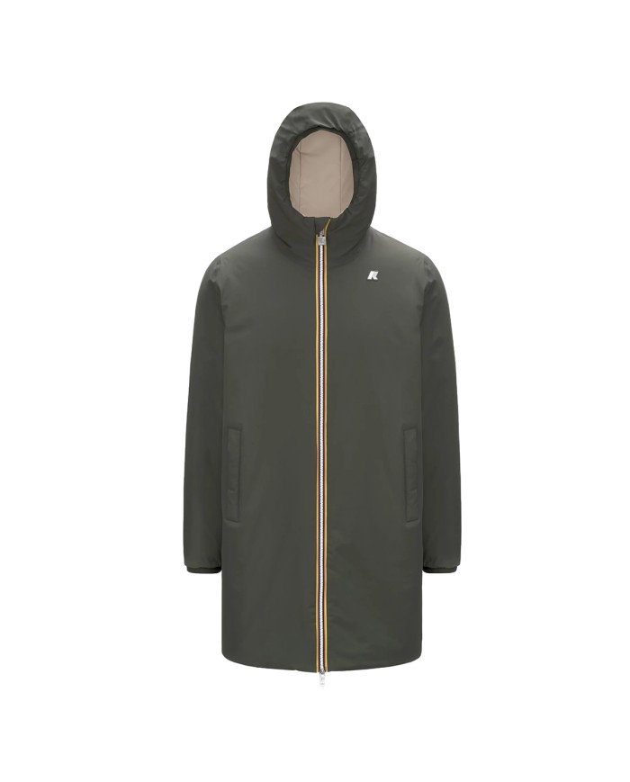 K-WAY GIACCA UOMO JACOB ST WARM REVERSIBLE BLACK GREEN DOUBLE K6128WW CO