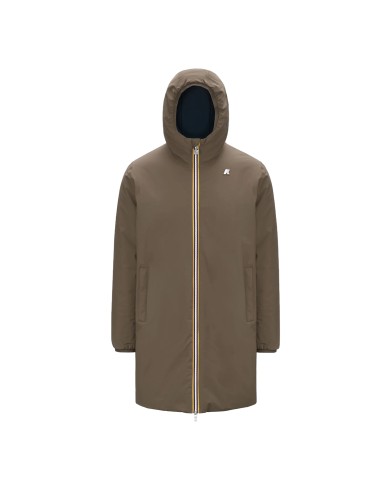 K-WAY GIACCA UOMO JACOB ST WARM REVERSIBLE BROWN BLUE DOUBLE K6128WW CO